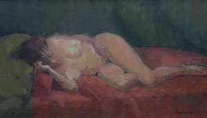 Kırmızı ve yeşil üzerinde çıplak, 2009